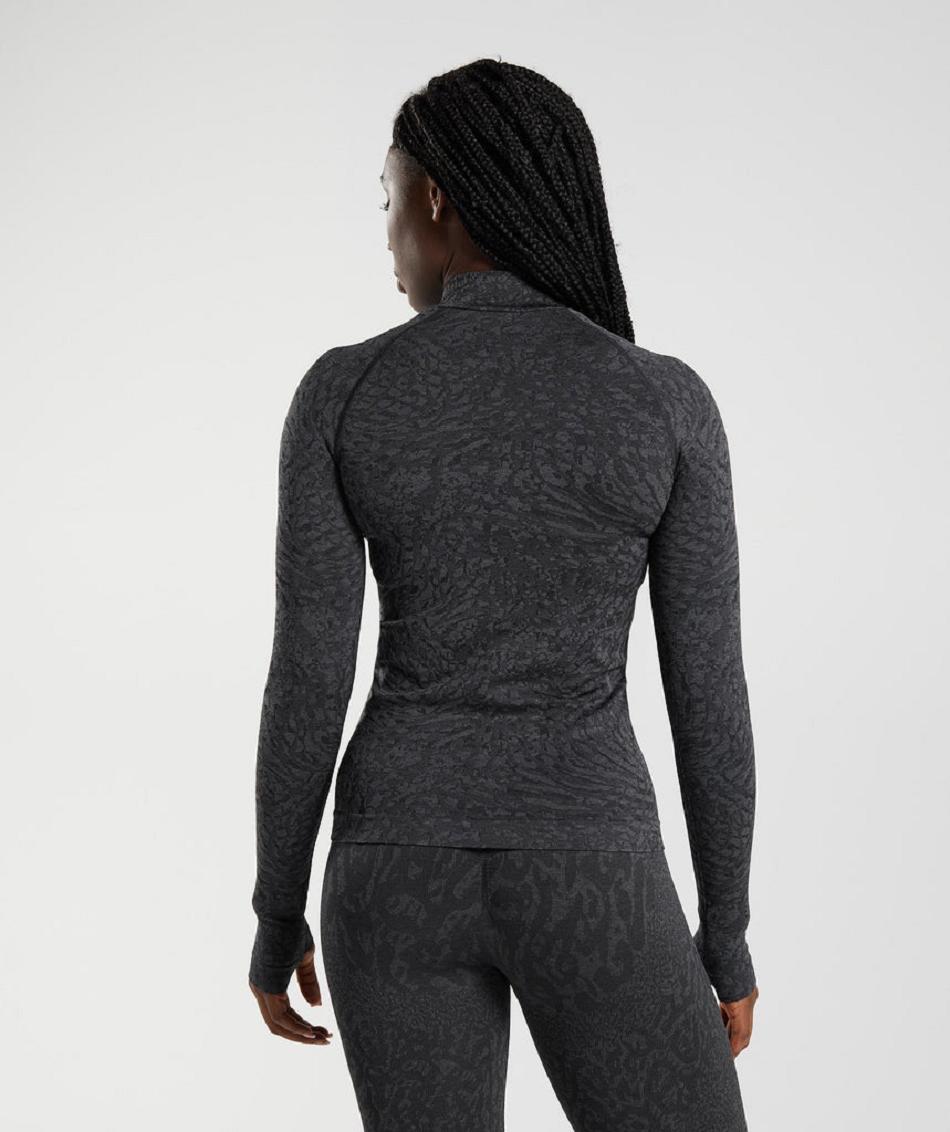 Correr Con Capucha Gymshark Adapt Animal Zip Through Mujer Negras | CO 2588EBC